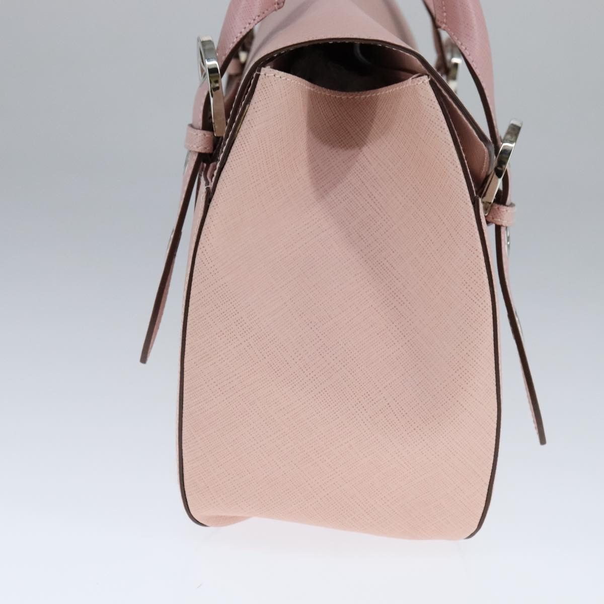Salvatore Ferragamo Gancini Pink Leather Handbag (Pre-Owned) Size ONE SIZE - 3 Thumbnail