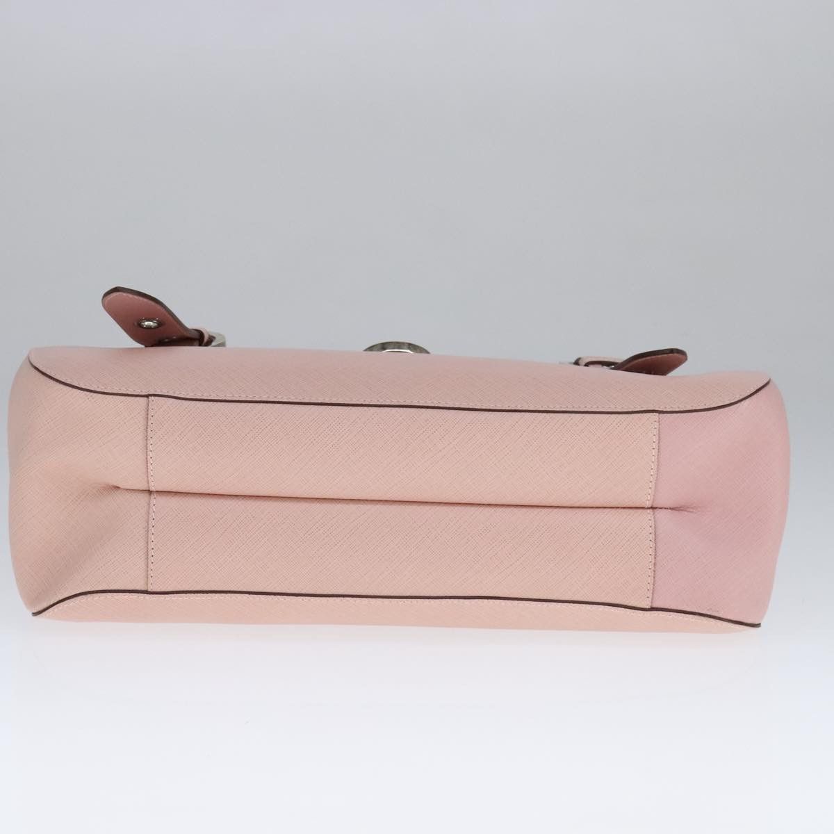 Salvatore Ferragamo Gancini Pink Leather Handbag (Pre-Owned) Size ONE SIZE - 17 Thumbnail
