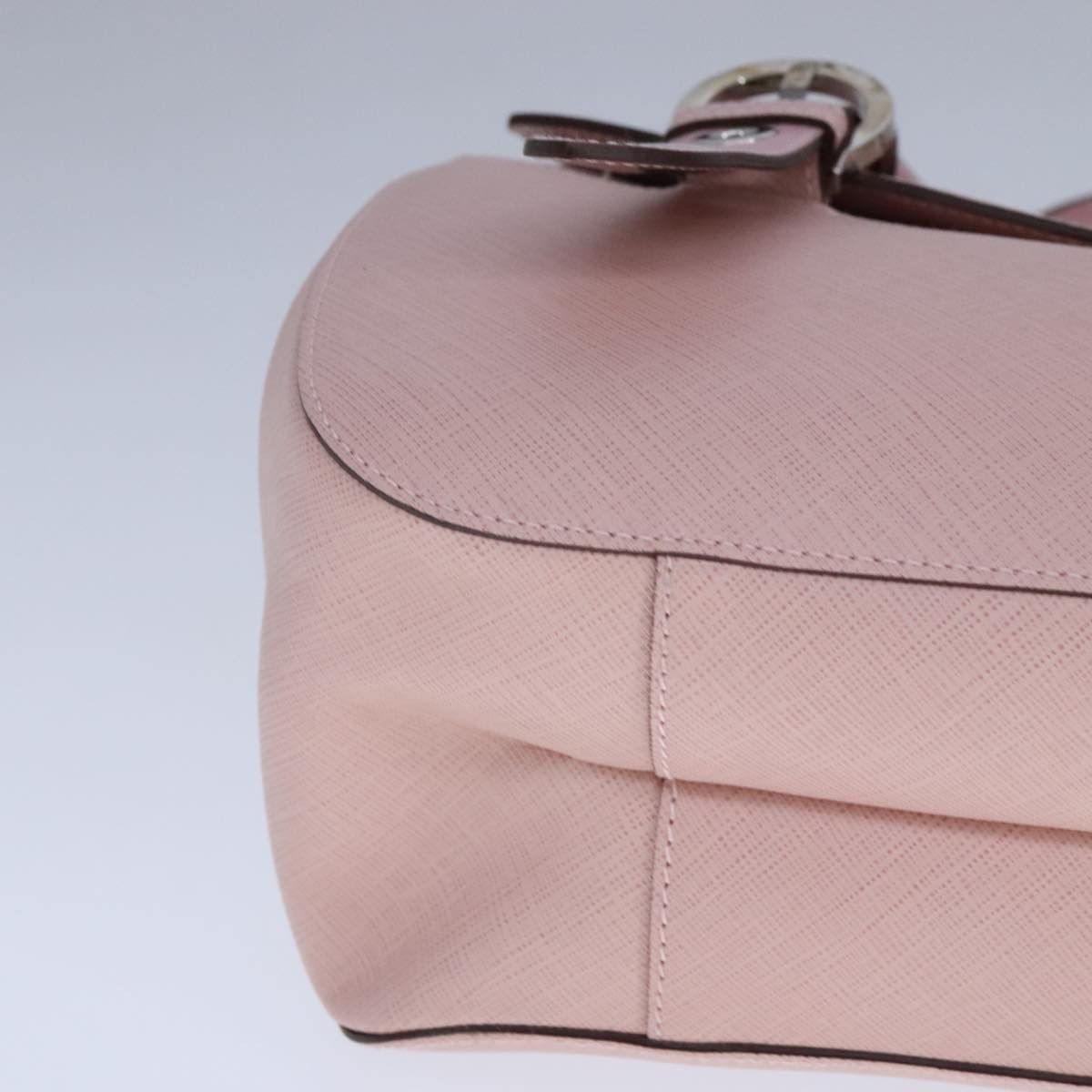 Salvatore Ferragamo Gancini Pink Leather Handbag (Pre-Owned) Size ONE SIZE - 7 Thumbnail