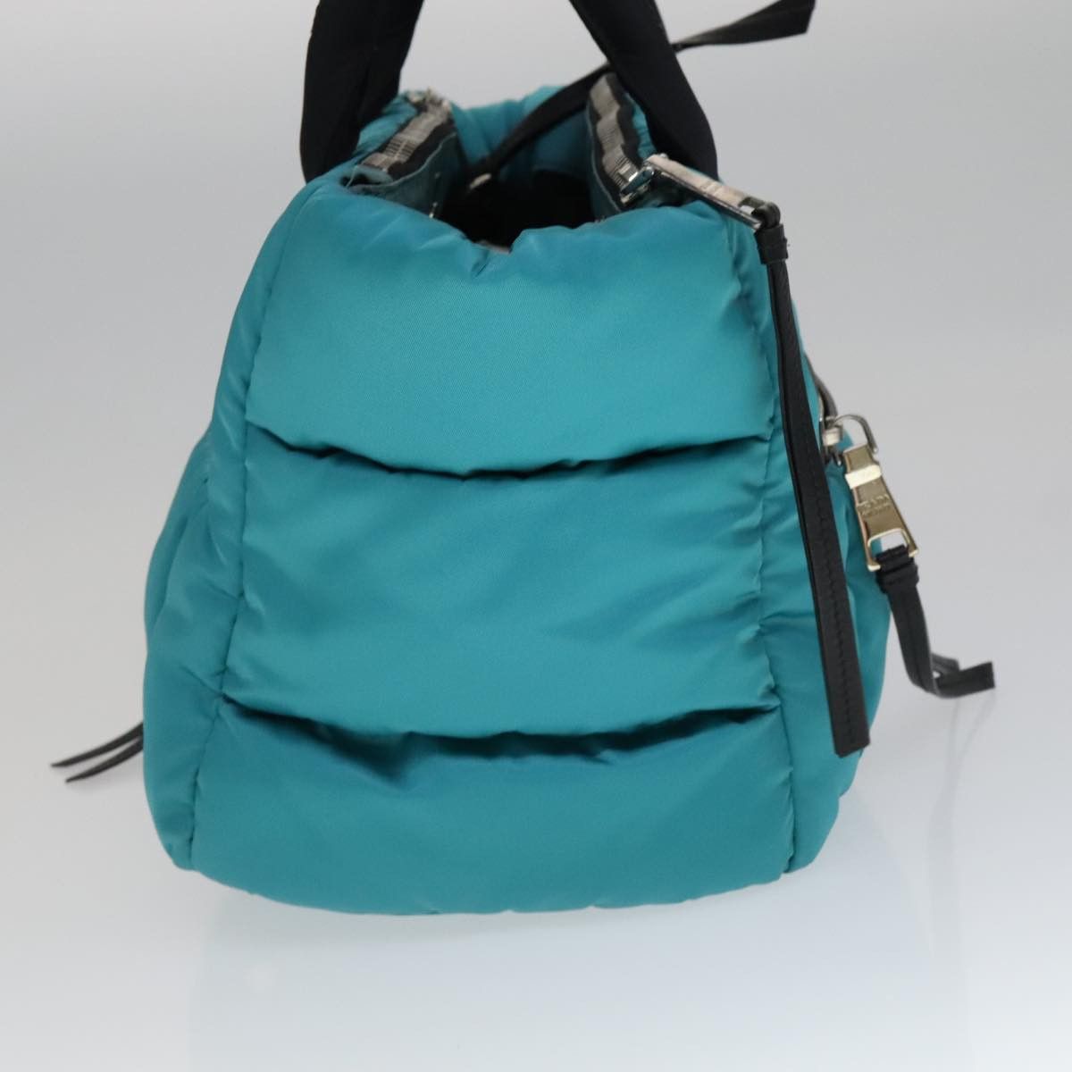 Prada Turquoise Synthetic Handbag (Pre-Owned) Size ONE SIZE - 4 Thumbnail