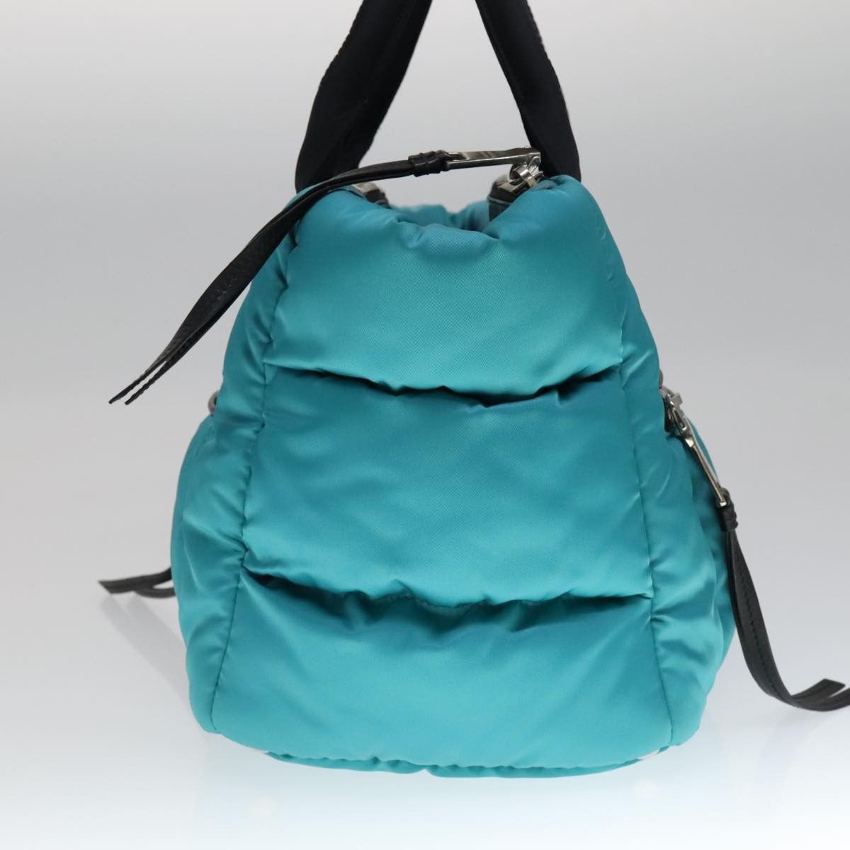 Prada Turquoise Synthetic Handbag (Pre-Owned) Size ONE SIZE - 3 Thumbnail