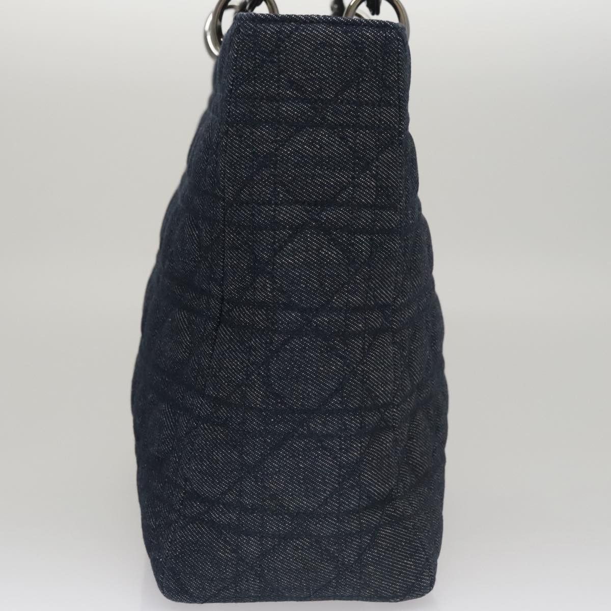 Dior Lady Navy Denim - Jeans Handbag (Pre-Owned) Size ONE SIZE - 4 Thumbnail