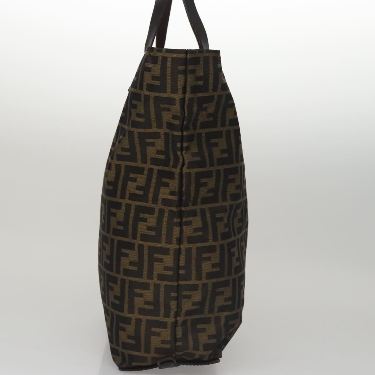 Fendi Zucca Brown Canvas Handbag (Pre-Owned) Size ONE SIZE - 3 Thumbnail