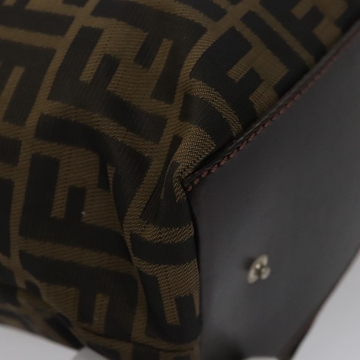 Fendi Zucca Brown Canvas Handbag (Pre-Owned) Size ONE SIZE - 9 Thumbnail