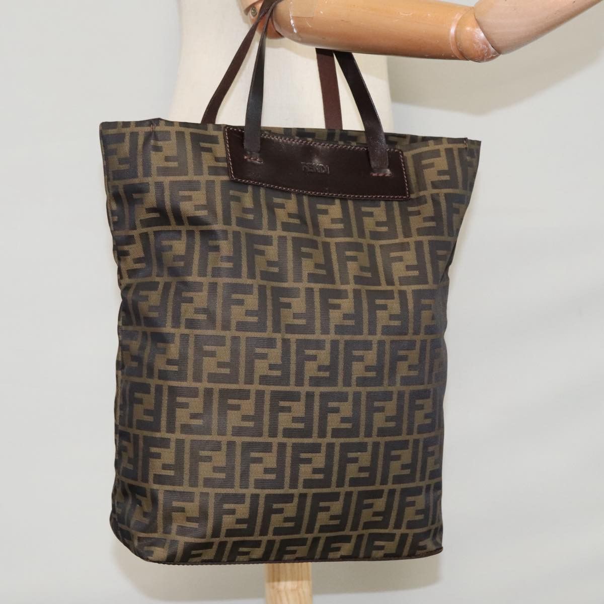 Fendi Zucca Brown Canvas Handbag (Pre-Owned) Size ONE SIZE - 14 Thumbnail