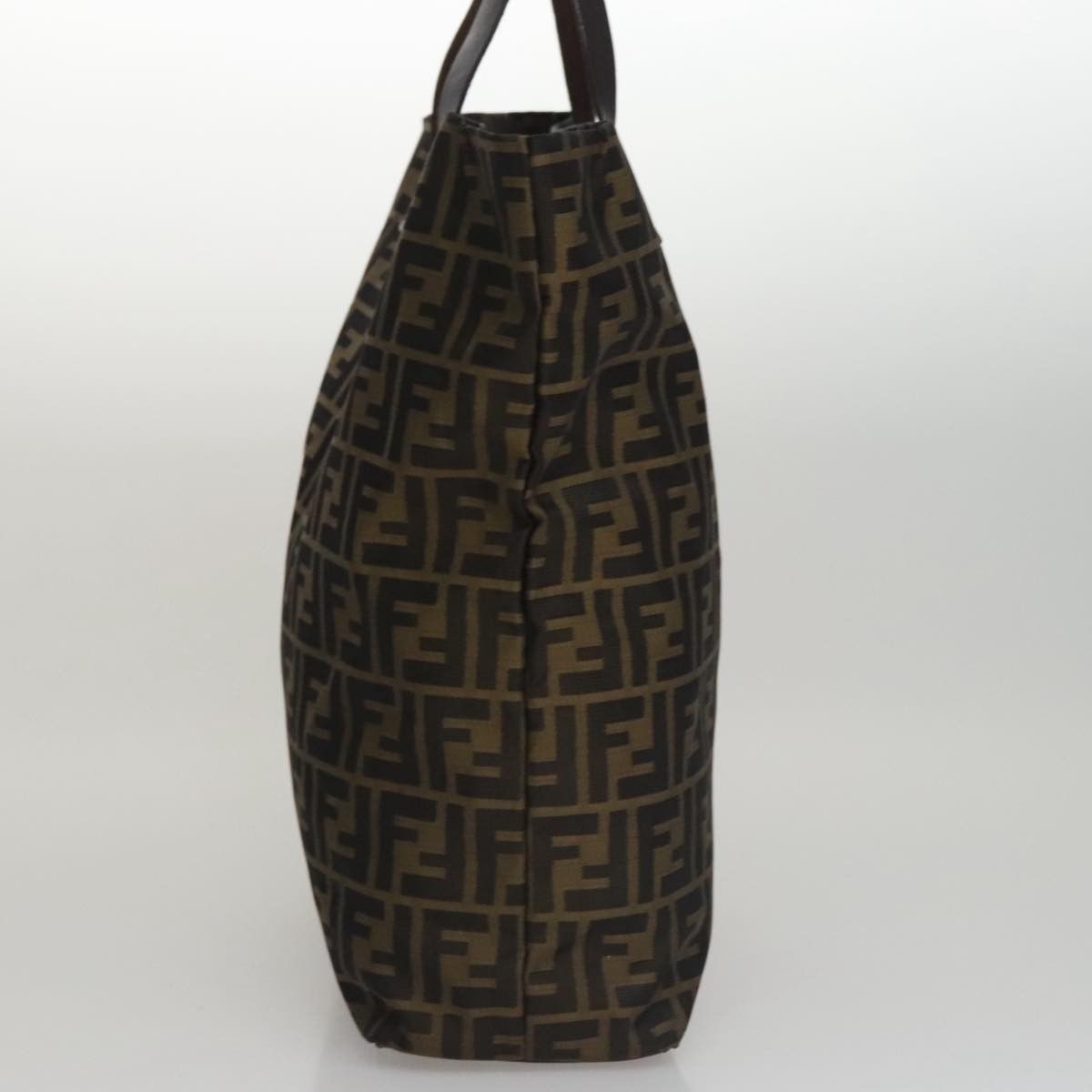 Fendi Zucca Brown Canvas Handbag (Pre-Owned) Size ONE SIZE - 4 Thumbnail
