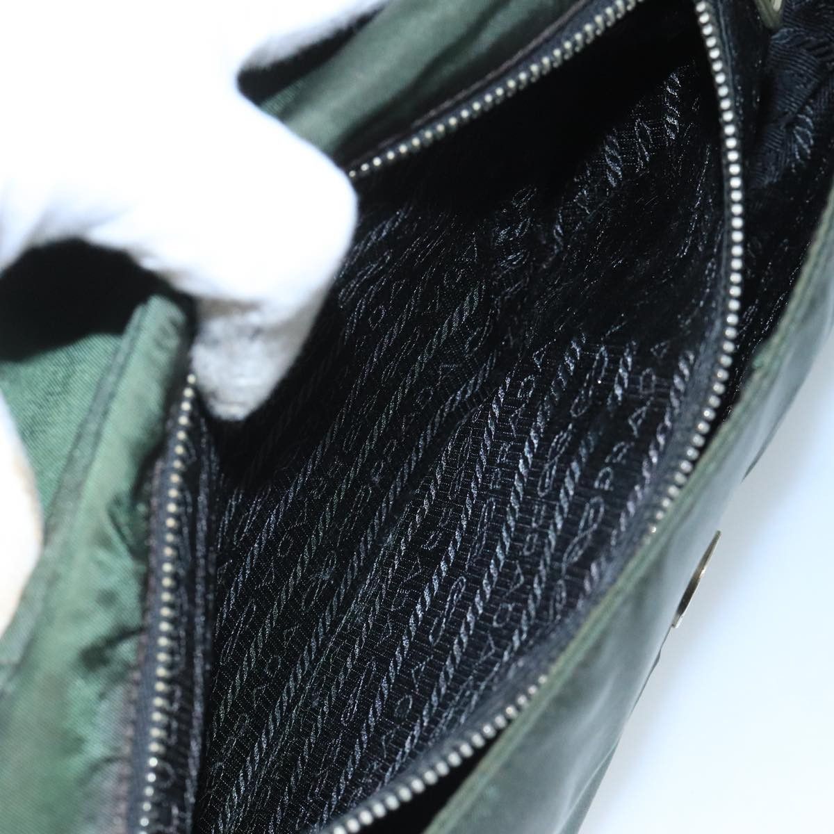 Prada Re-Nylon Khaki Synthetic Shoulder Bag (Pre-Owned) Size ONE SIZE - 20 Thumbnail
