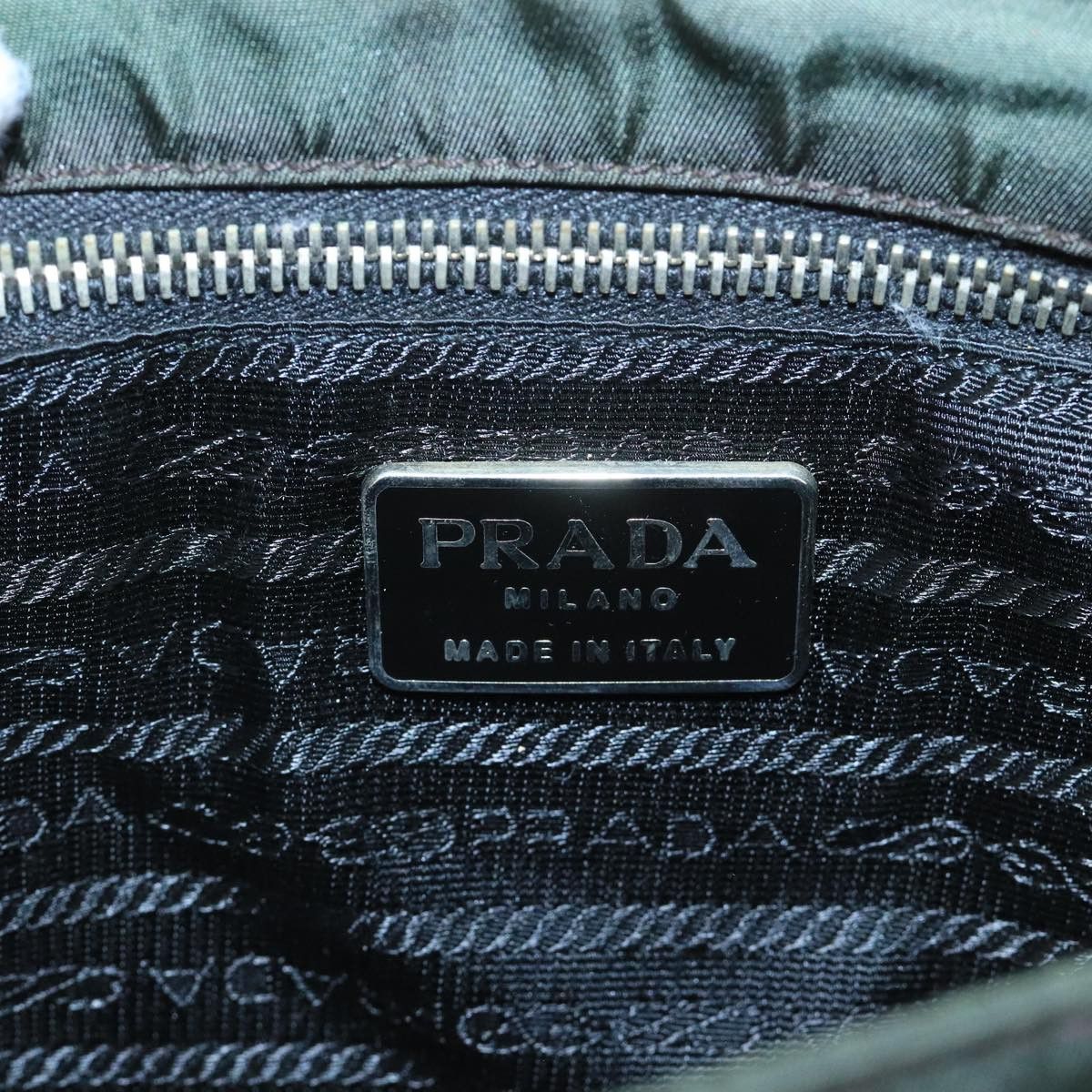 Prada Re-Nylon Khaki Synthetic Shoulder Bag (Pre-Owned) Size ONE SIZE - 17 Thumbnail
