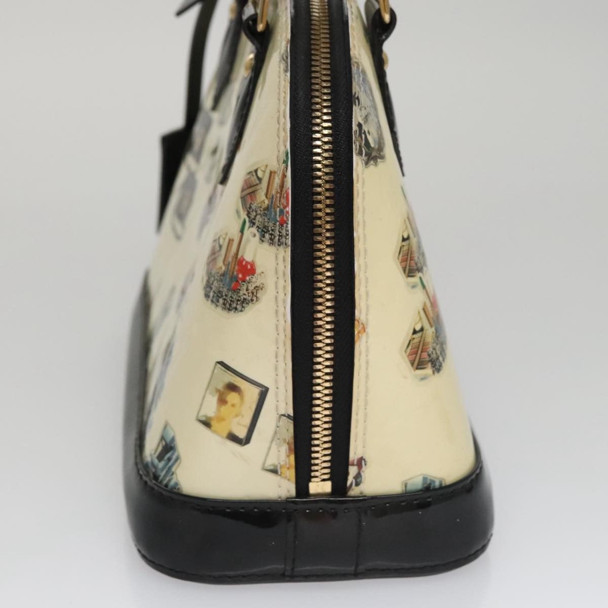 Louis Vuitton Alma Bb Ecru Patent Leather Handbag (Pre-Owned) Size ONE SIZE - 3 Thumbnail
