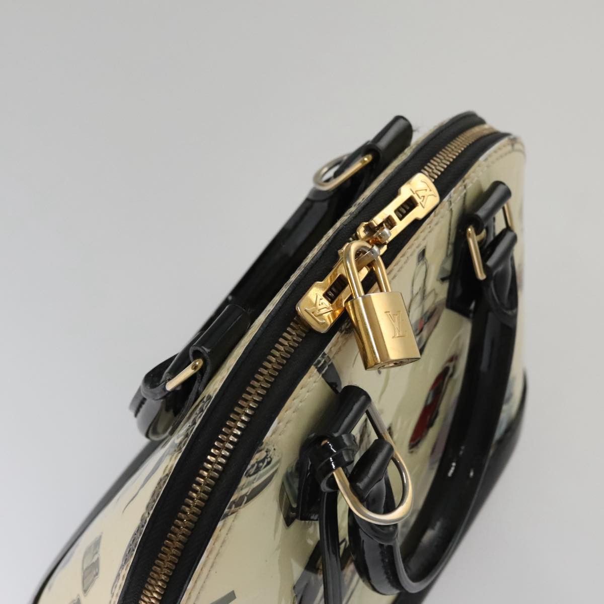 Louis Vuitton Alma Bb Ecru Patent Leather Handbag (Pre-Owned) Size ONE SIZE - 13 Thumbnail