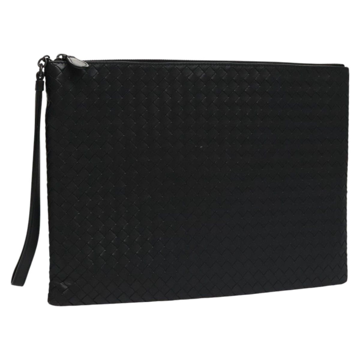 Bottega Veneta Veneta Black Leather Clutch Bag (Pre-Owned) Size ONE SIZE - 14 Thumbnail