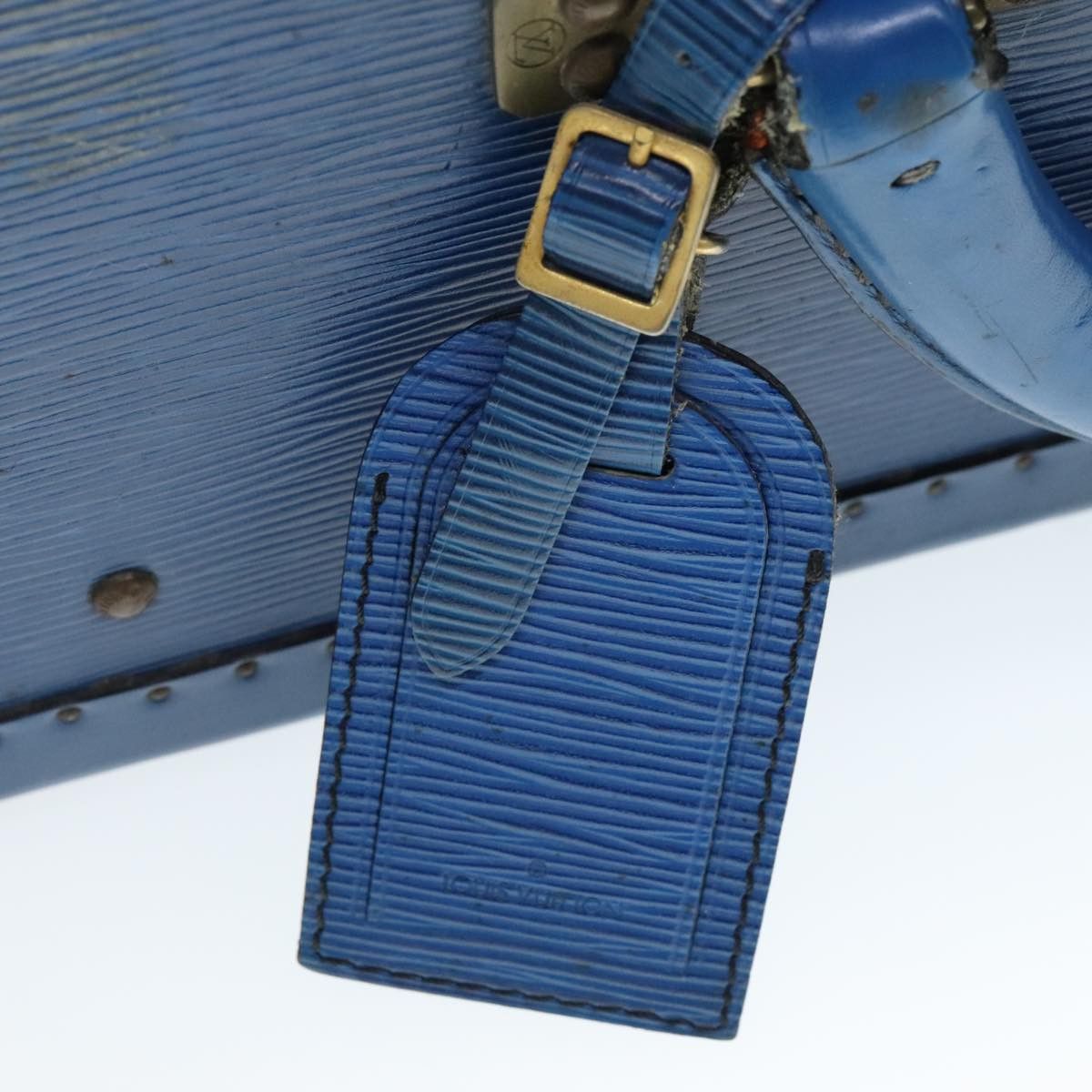 Louis Vuitton Trunk Blue Leather Travel Bag (Pre-Owned) Size ONE SIZE - 16 Thumbnail