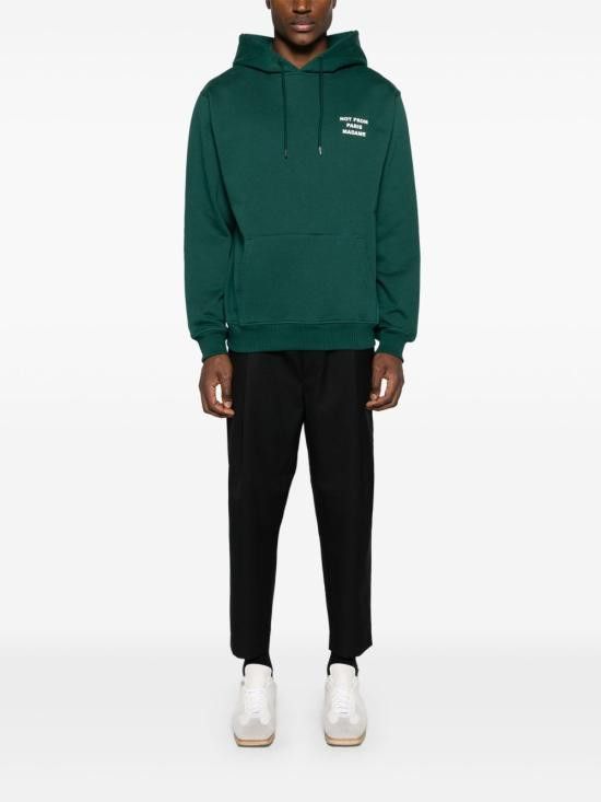 Drole De Monsieur DROLE DE MONSIEUR Men Hoodies PERMHO162 CO127DARKGREEN Green Size US XL / EU 56 / 4 - 3 Thumbnail