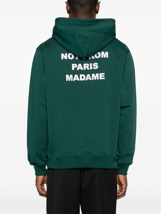 Drole De Monsieur DROLE DE MONSIEUR Men Hoodies PERMHO162 CO127DARKGREEN Green Size US XL / EU 56 / 4 - 4 Thumbnail