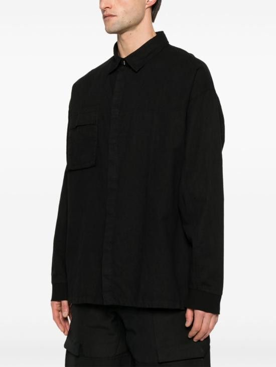 Thom Krom THOM KROM Men Long Tops MH159 BLACK Black Size US L / EU 52-54 / 3 - 2 Thumbnail