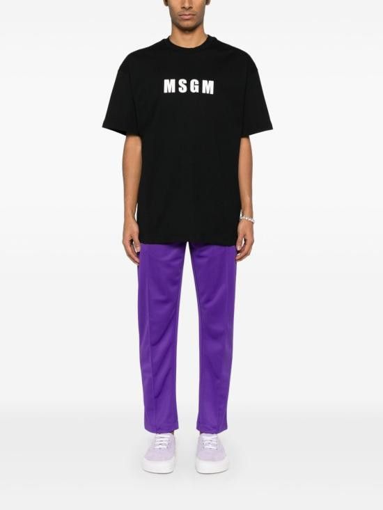 MSGM MSGM Men T-Shirts 3840MM109 25700299 Black Size US L / EU 52-54 / 3 - 3 Thumbnail