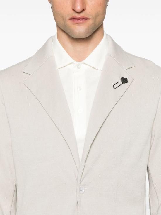 Lardini LARDINI Men Jacket ESLJM56 ES64000910 Beige Size US L / EU 52-54 / 3 - 2 Thumbnail