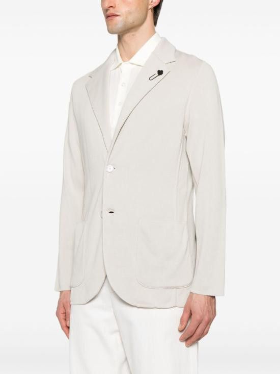 Lardini LARDINI Men Jacket ESLJM56 ES64000910 Beige Size US XL / EU 56 / 4 - 5 Thumbnail