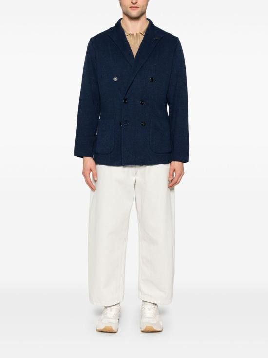 Lardini LARDINI Men Jacket ESLJM57 ES64005850 Blue Size US L / EU 52-54 / 3 - 5 Thumbnail