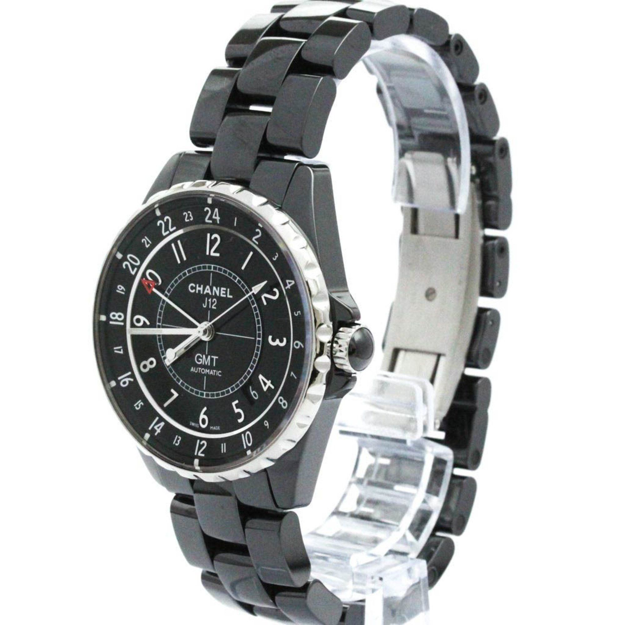 Chanel Polished CHANEL J12 GMT Ceramic Automatic Mens Watch H3102 BF580451 Size ONE SIZE - 2 Thumbnail