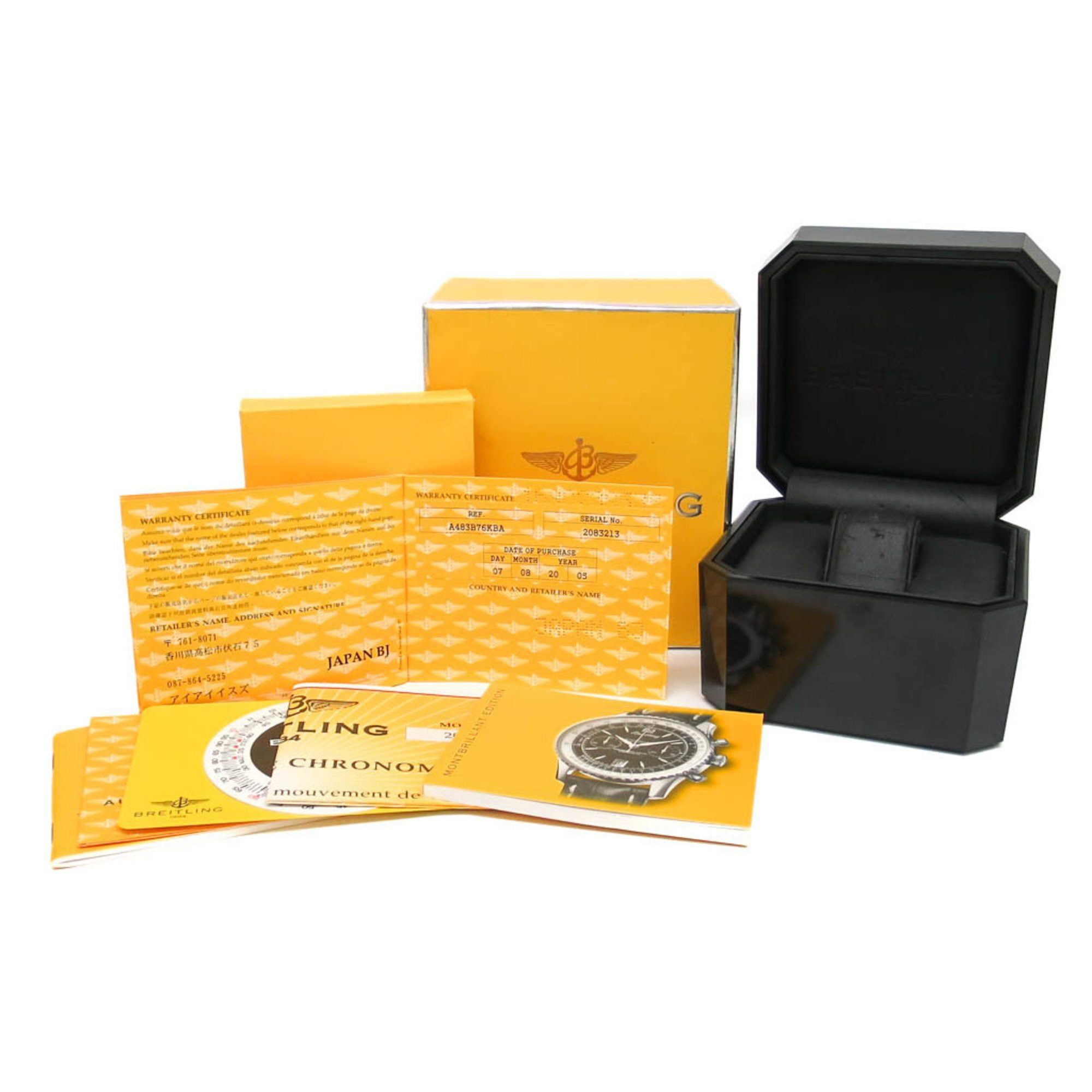 Breitling Polished BREITLING Navitimer Montbrillant Edition Steel Watch A48330 BF580462 Size ONE SIZE - 6 Thumbnail