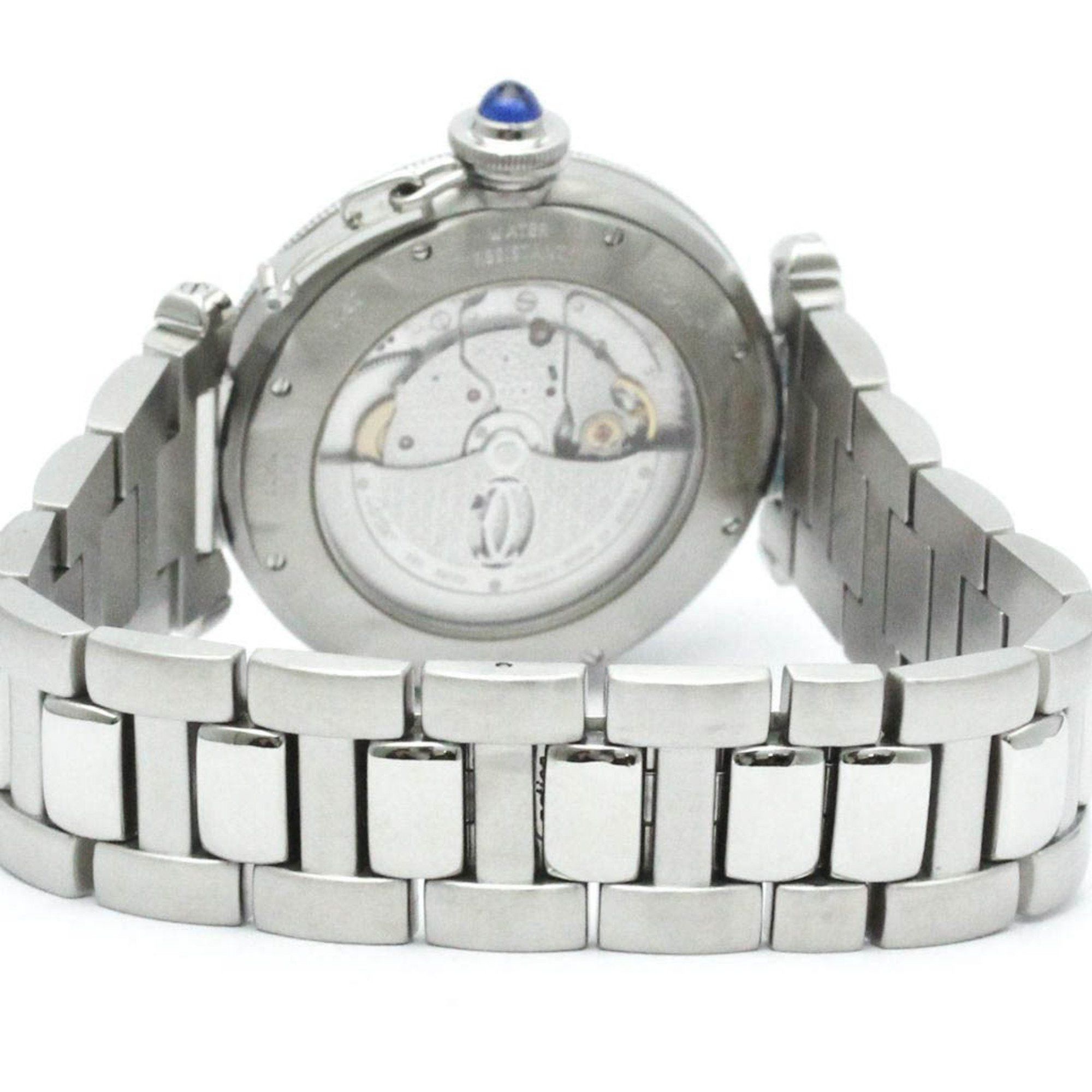 Cartier Polished CARTIER Pasha 38 Stainless Steel Automatic Mens Watch W31031H3 BF579749 Size ONE SIZE - 5 Thumbnail