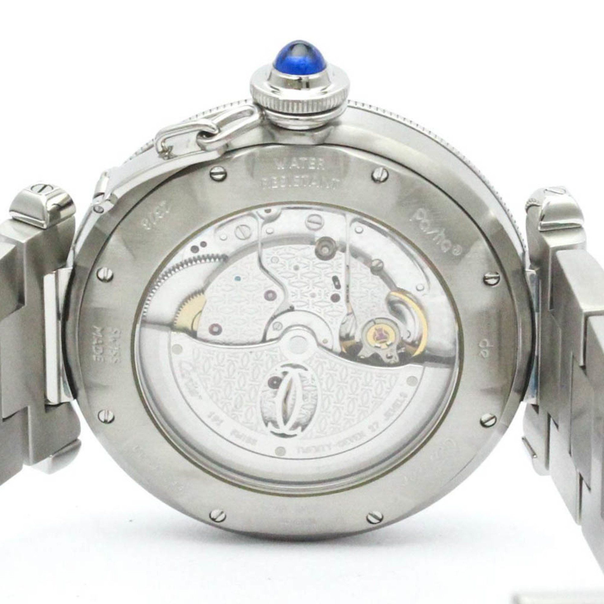 Cartier Polished CARTIER Pasha 38 Stainless Steel Automatic Mens Watch W31031H3 BF579749 Size ONE SIZE - 7 Thumbnail