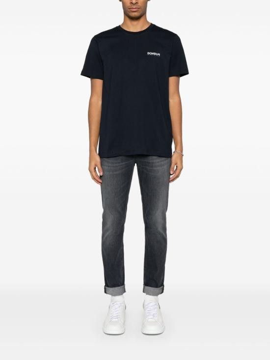 Dondup DONDUP Men T-Shirts US198 JF0309UIT8890 Blue Size US M / EU 48-50 / 2 - 2 Thumbnail