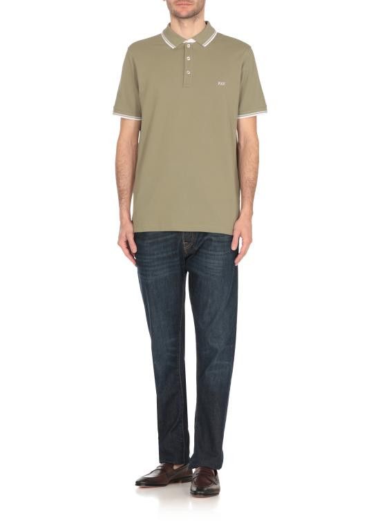 Fay FAY Men Polo Shirts NPMB250140STDW V201 Green Size US L / EU 52-54 / 3 - 3 Thumbnail