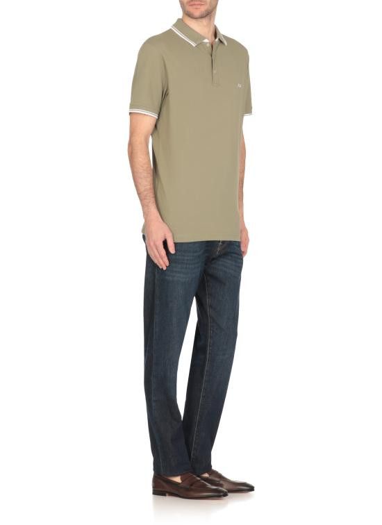 Fay FAY Men Polo Shirts NPMB250140STDW V201 Green Size US L / EU 52-54 / 3 - 2 Thumbnail