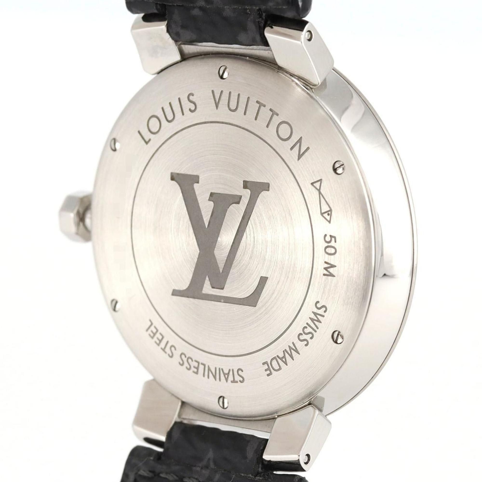 Louis Vuitton Louis Vuitton Tambour Slim Monogram Q1DM0 SS Wristwatch Quartz Size ONE SIZE - 5 Thumbnail
