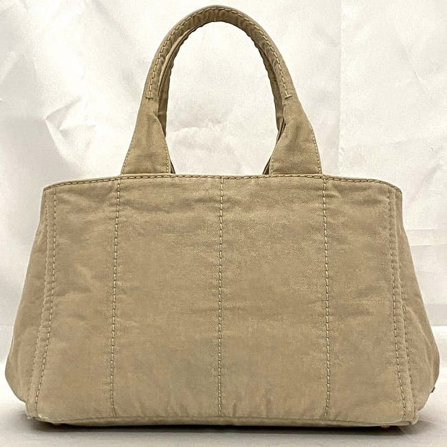Prada PRADA Tote Bag Neutrals Cotton Size ONE SIZE - 3 Thumbnail