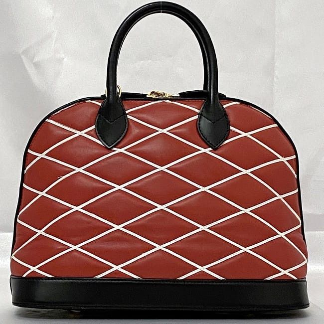 Louis Vuitton LOUIS VUITTON Handbag Red Leather Size ONE SIZE - 3 Thumbnail