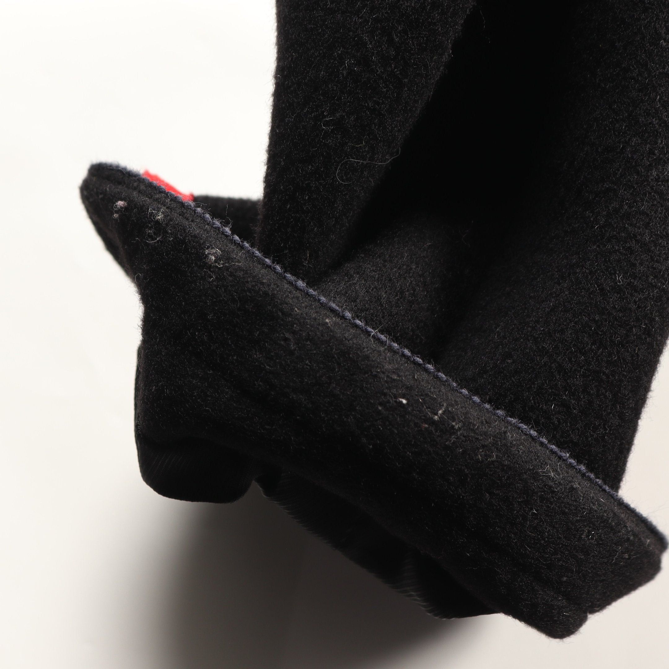 Gucci Interlocking G Coat Wool Black Red Navy