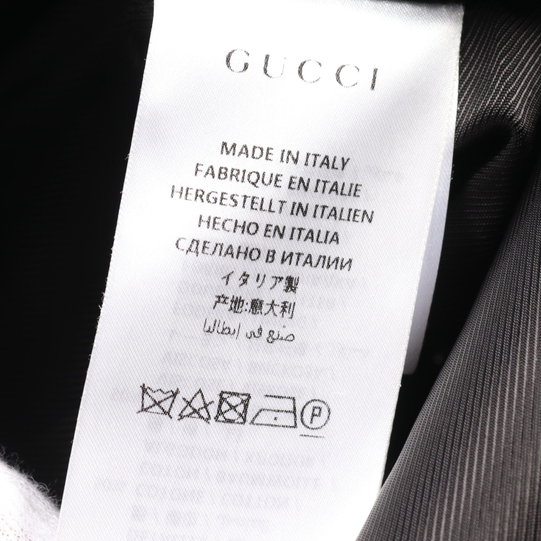 Gucci Interlocking G Coat Wool Black Red Navy