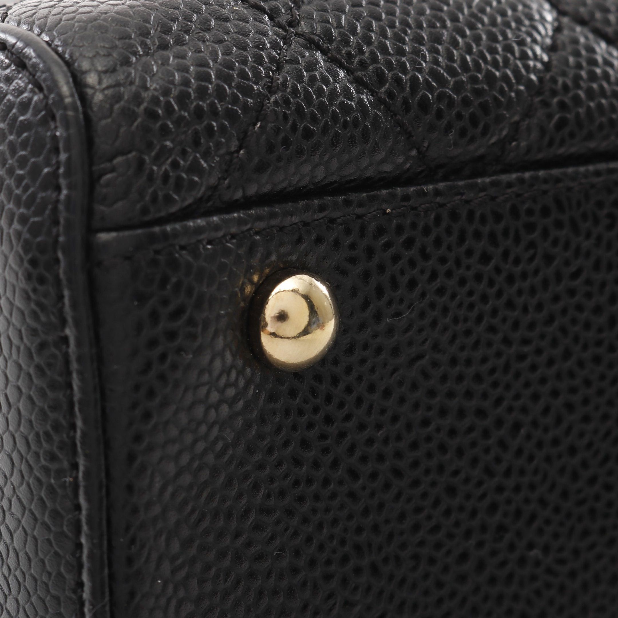 Chanel Chanel Matelasse Mini Boston Bag Caviar Skin Black Gold Hardware Size ONE SIZE - 10 Thumbnail