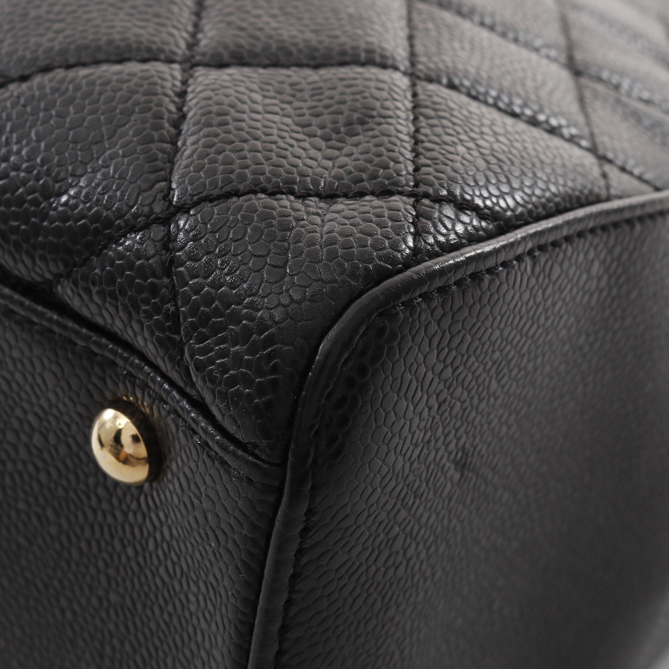 Chanel Chanel Matelasse Mini Boston Bag Caviar Skin Black Gold Hardware Size ONE SIZE - 6 Thumbnail