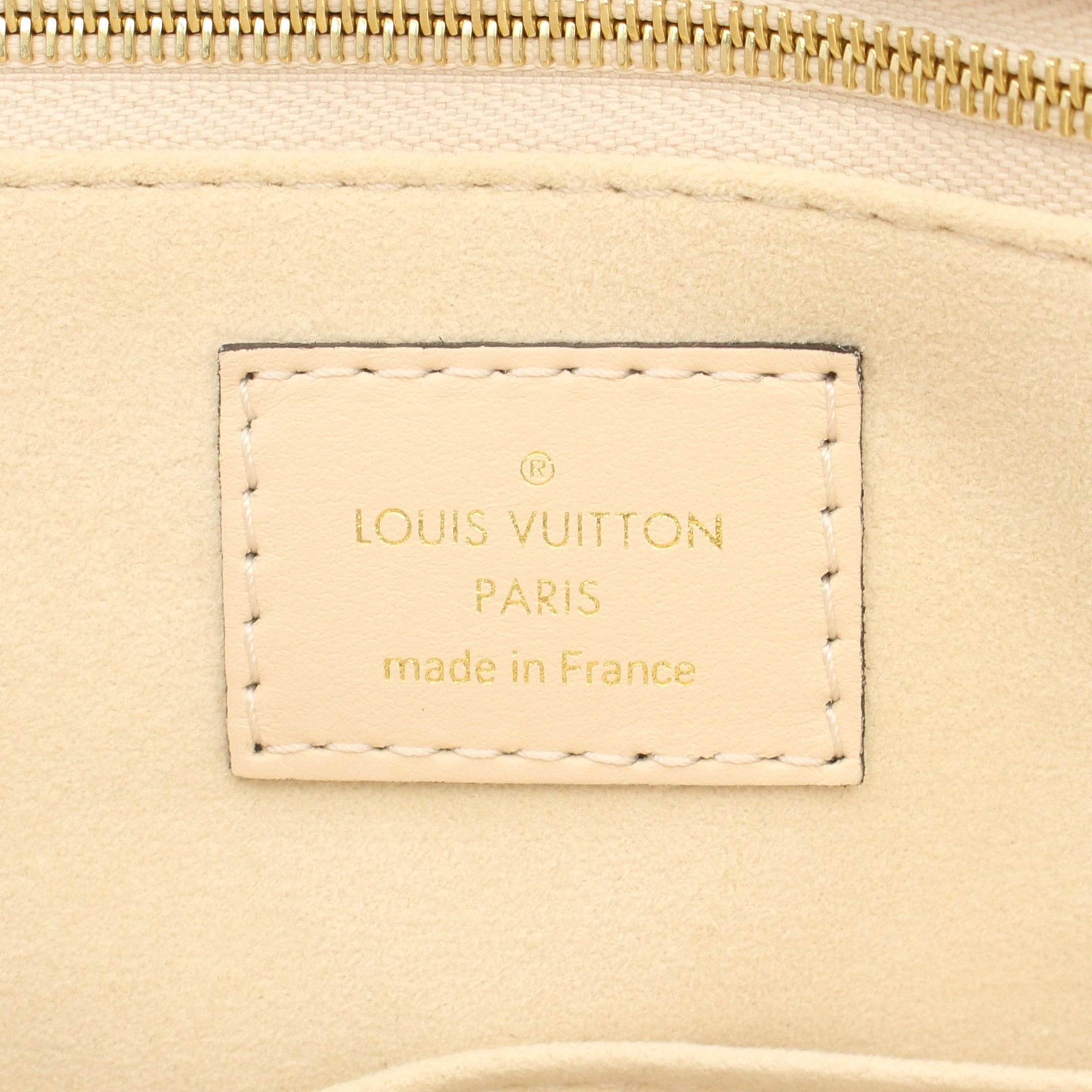 Louis Vuitton Louis Vuitton On-The-Go Mm Monogram Empreinte Claim Handbag Tote Bag Leather Ivory Size ONE SIZE - 4 Thumbnail