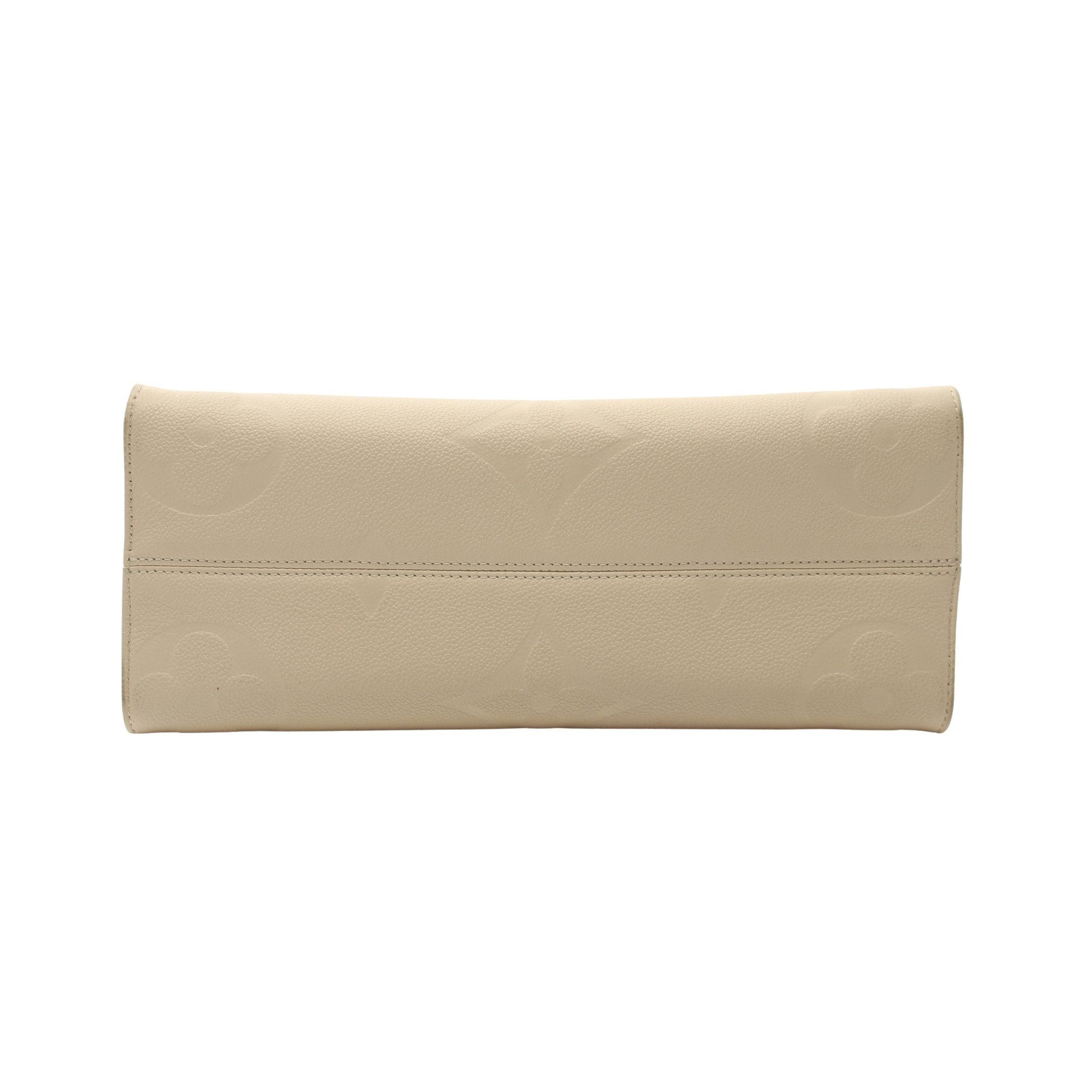 Louis Vuitton Louis Vuitton On-The-Go Mm Monogram Empreinte Claim Handbag Tote Bag Leather Ivory Size ONE SIZE - 12 Thumbnail
