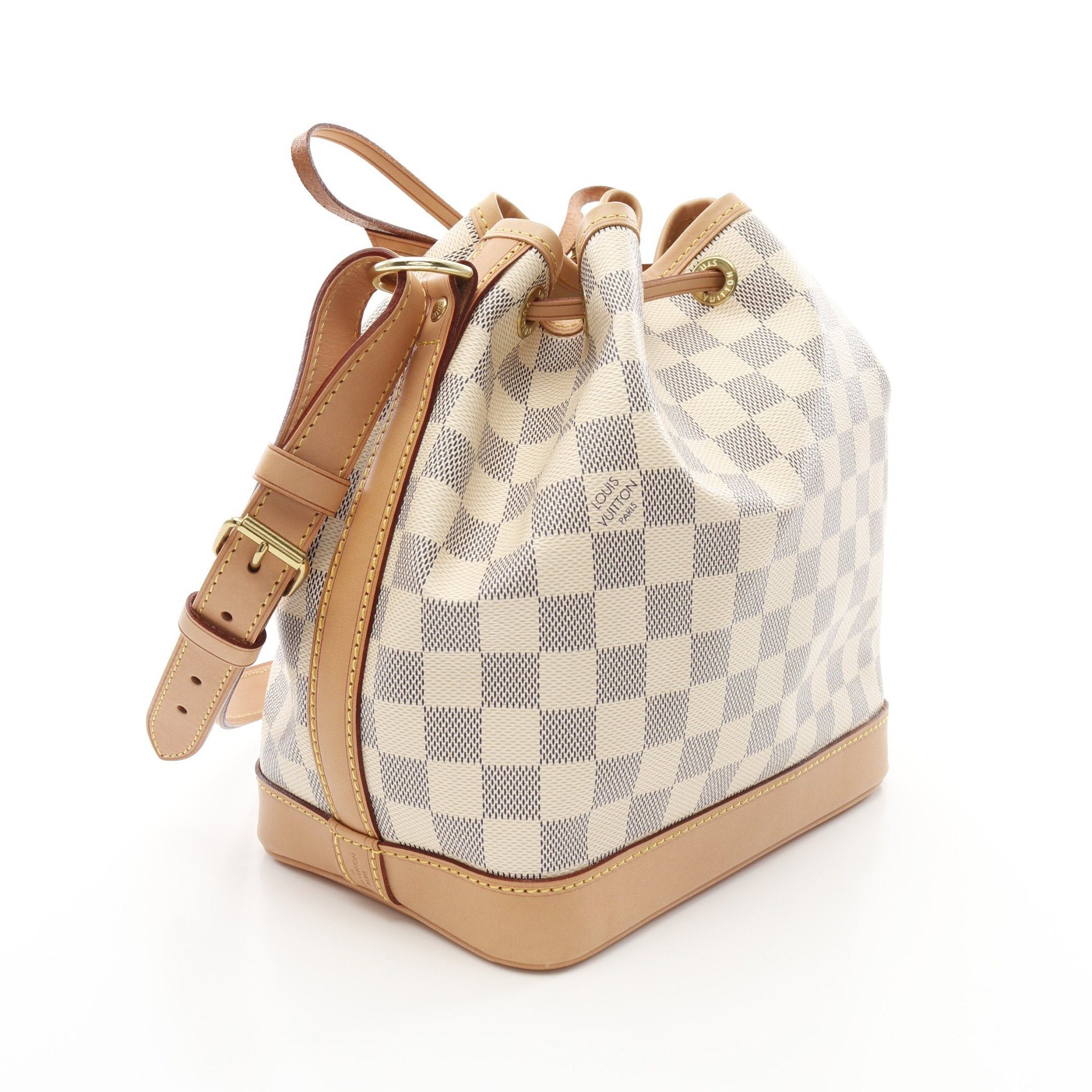 Louis Vuitton Louis Vuitton Noe Bb Damier Azur Shoulder Bag Leather White Size ONE SIZE - 2 Thumbnail