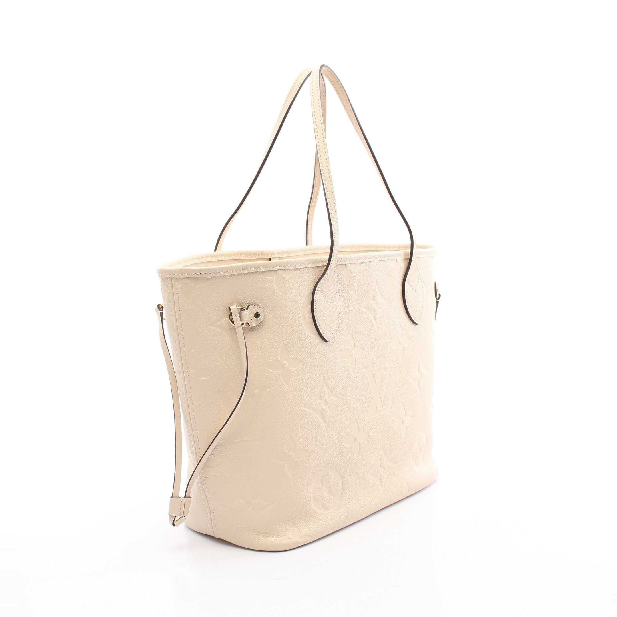 Louis Vuitton Louis Vuitton Neverfull Mm Monogram Empreinte Claim Shoulder Bag Tote Leather Ivory Size ONE SIZE - 2 Thumbnail