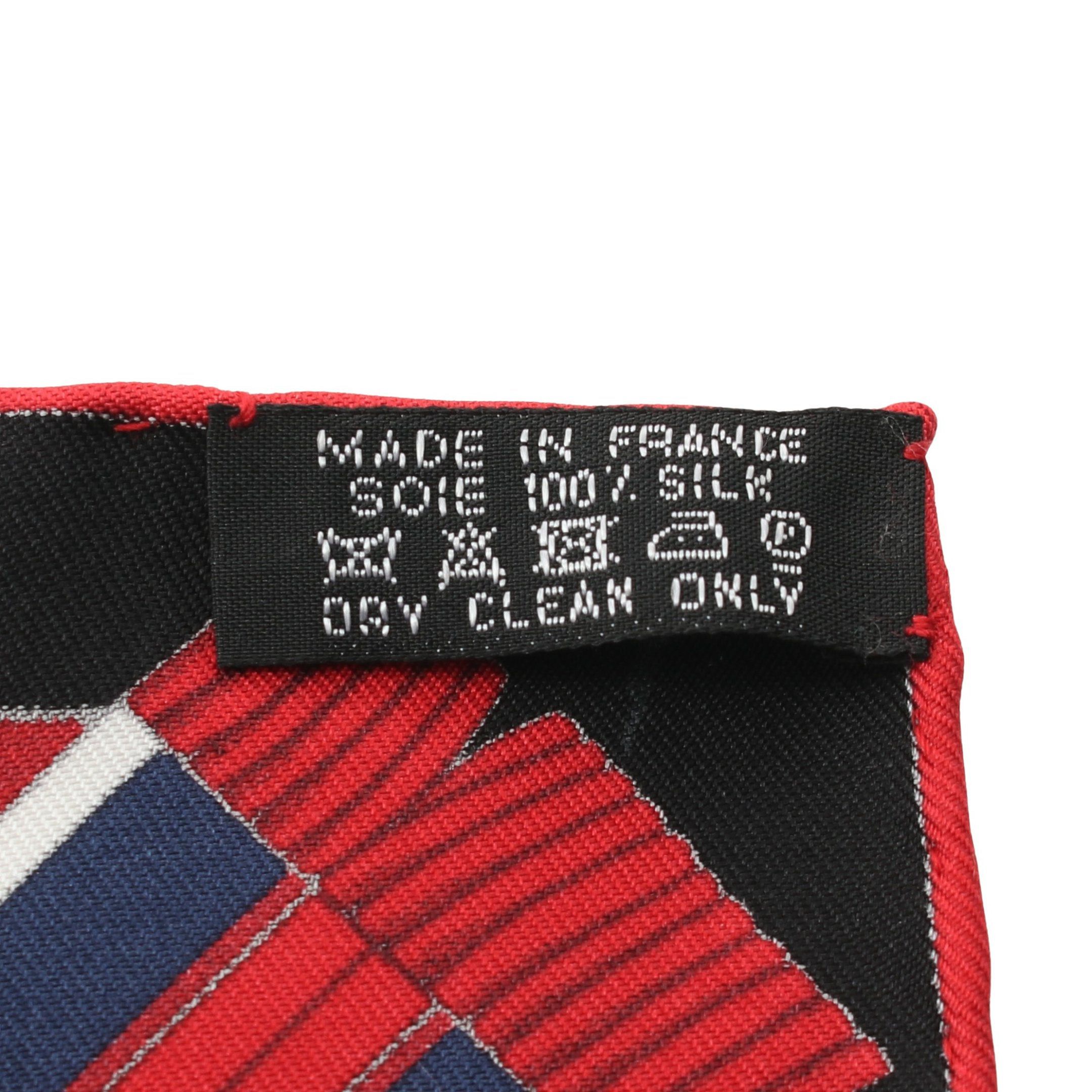 Hermes Hermes Carres 90 Flots Fleurs Et Frontaux Scarf Silk Blue Multicolor Size ONE SIZE - 3 Thumbnail