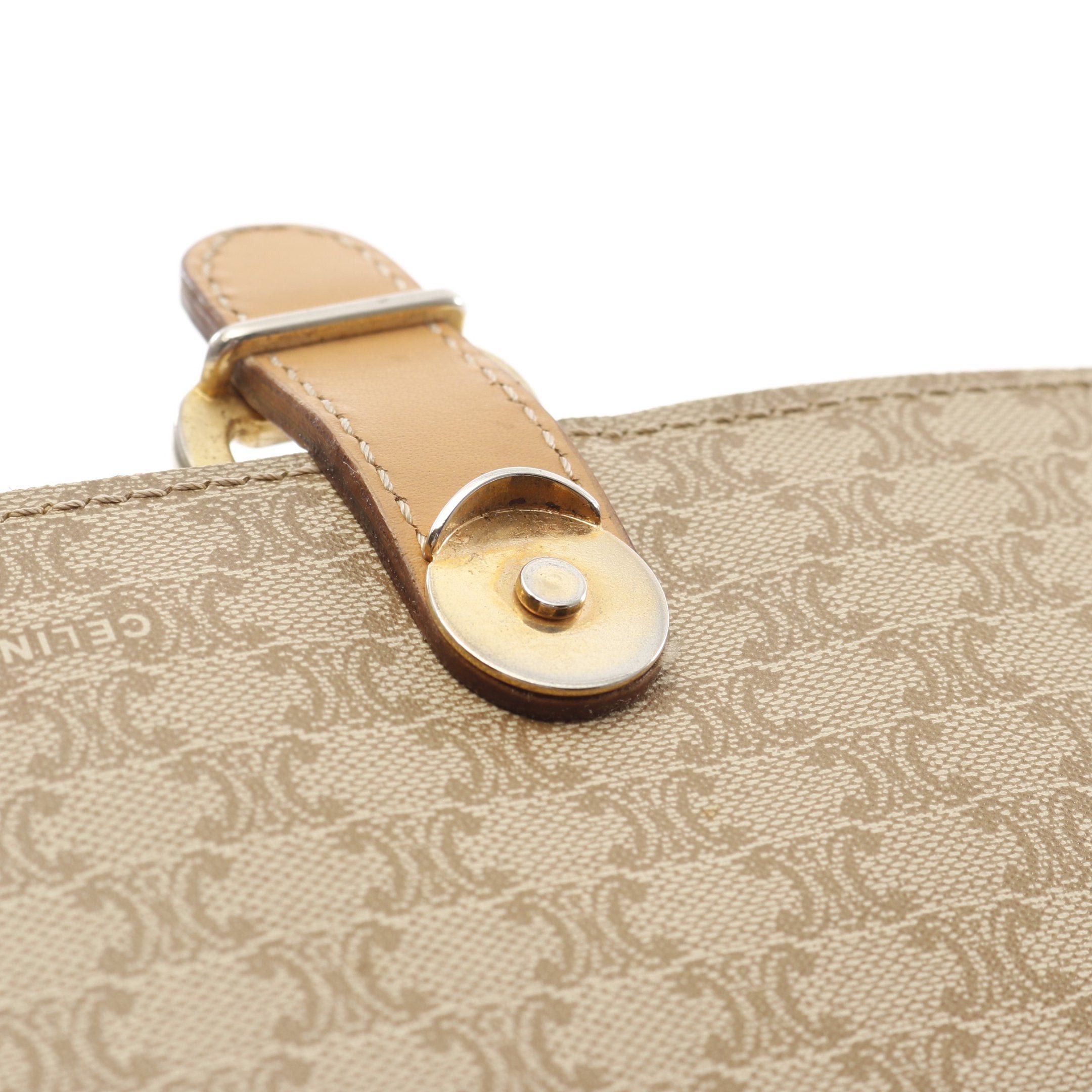 Celine Celine Macadam Shoulder Bag Leather Beige Size ONE SIZE - 10 Thumbnail