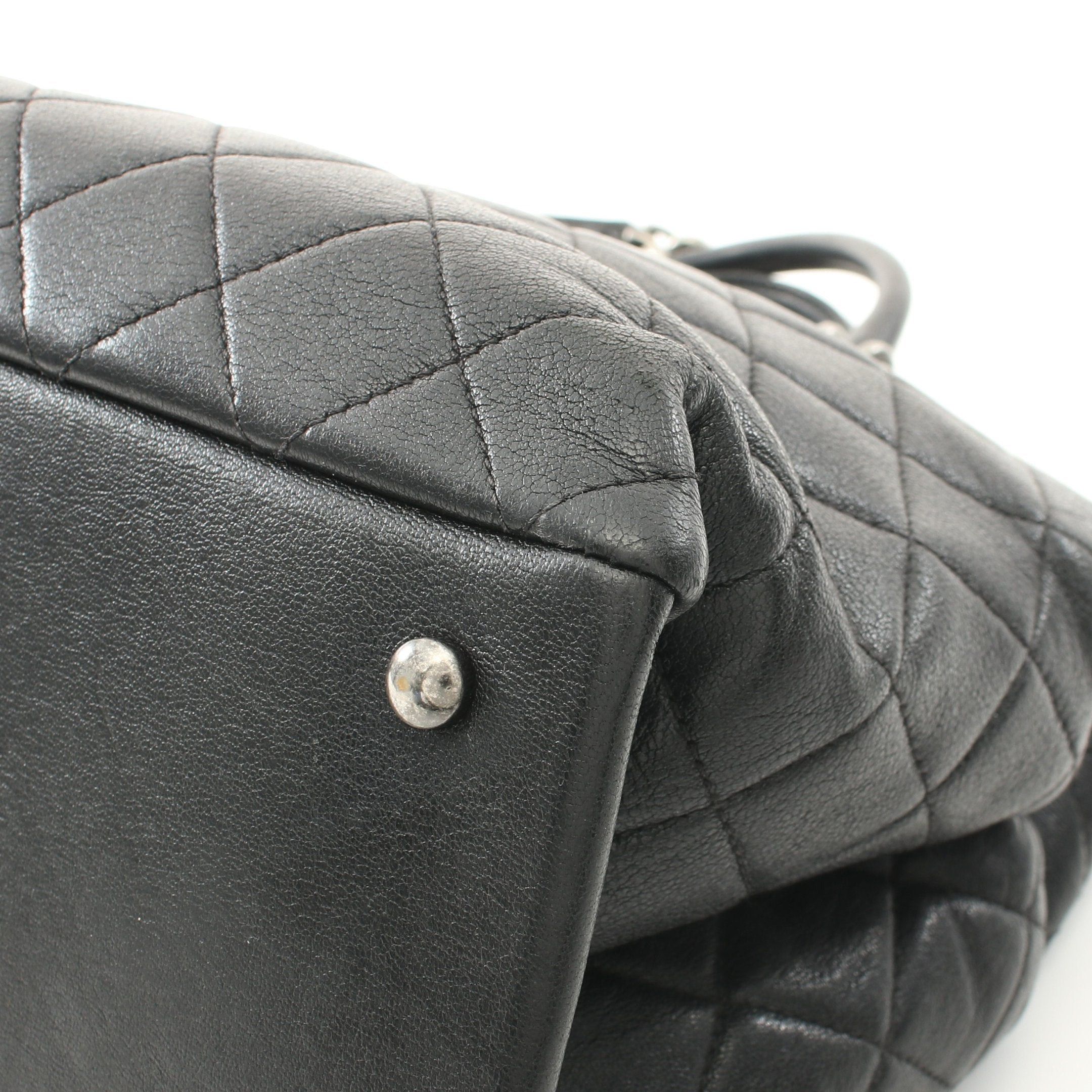 Chanel Chanel Matelasse Chain Shoulder Bag Leather Black Antique Silver Hardware Size ONE SIZE - 10 Thumbnail
