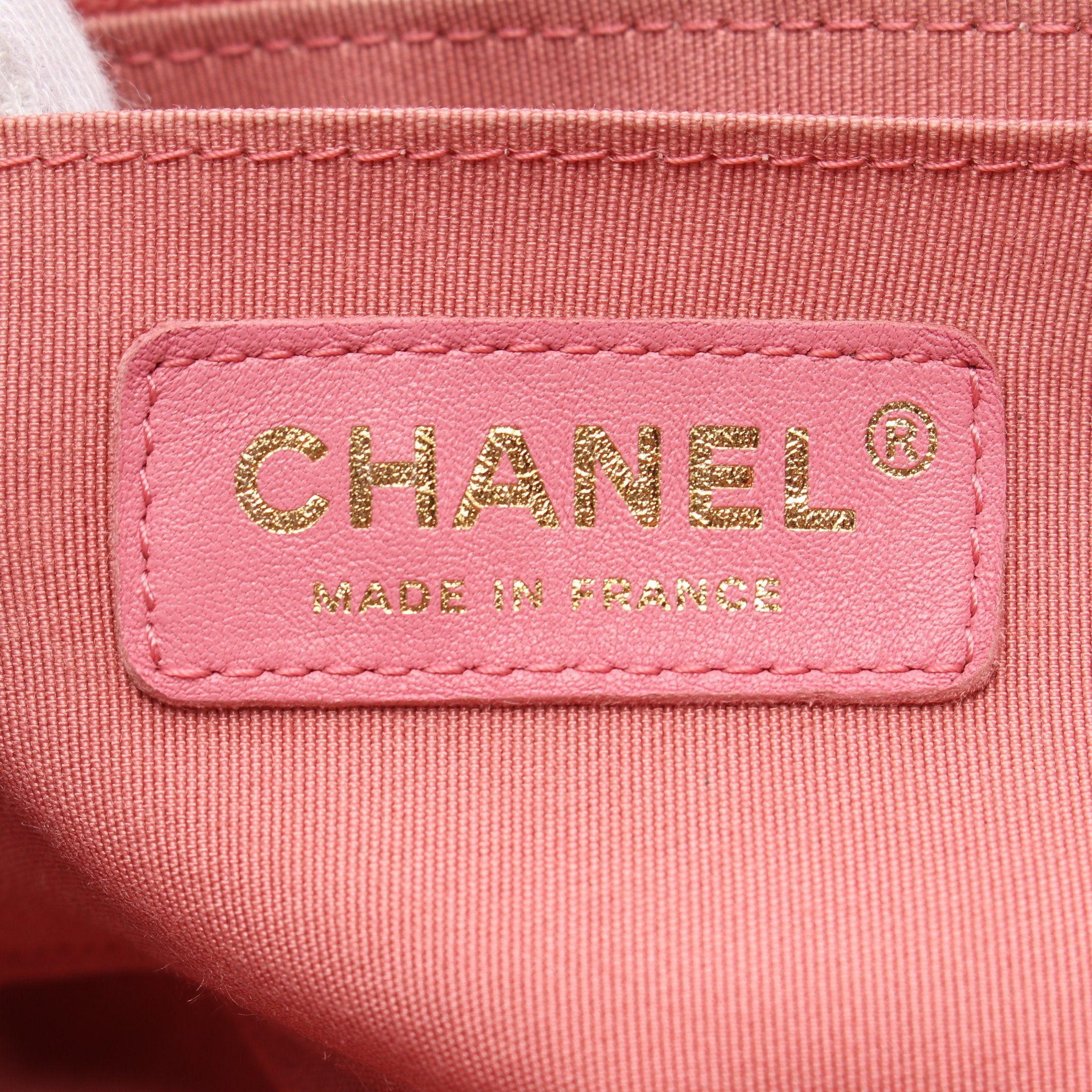 Chanel Chanel Double Chain Shoulder Bag Leather Pink Brown Gold Hardware Size ONE SIZE - 4 Thumbnail