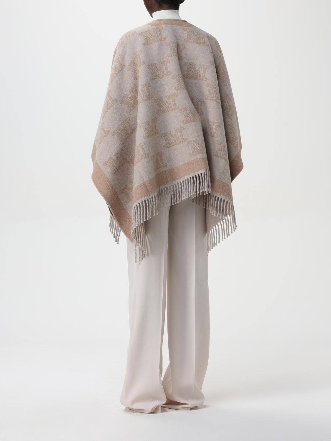 Max Mara Max Mara Cape Woman Sand Size ONE SIZE - 3 Thumbnail