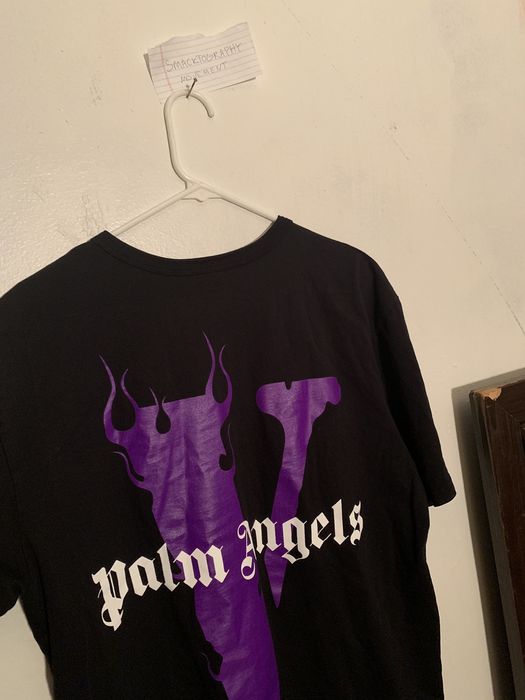 Vlone Vlone X Palm Angels Tshirt (Black/Purple)