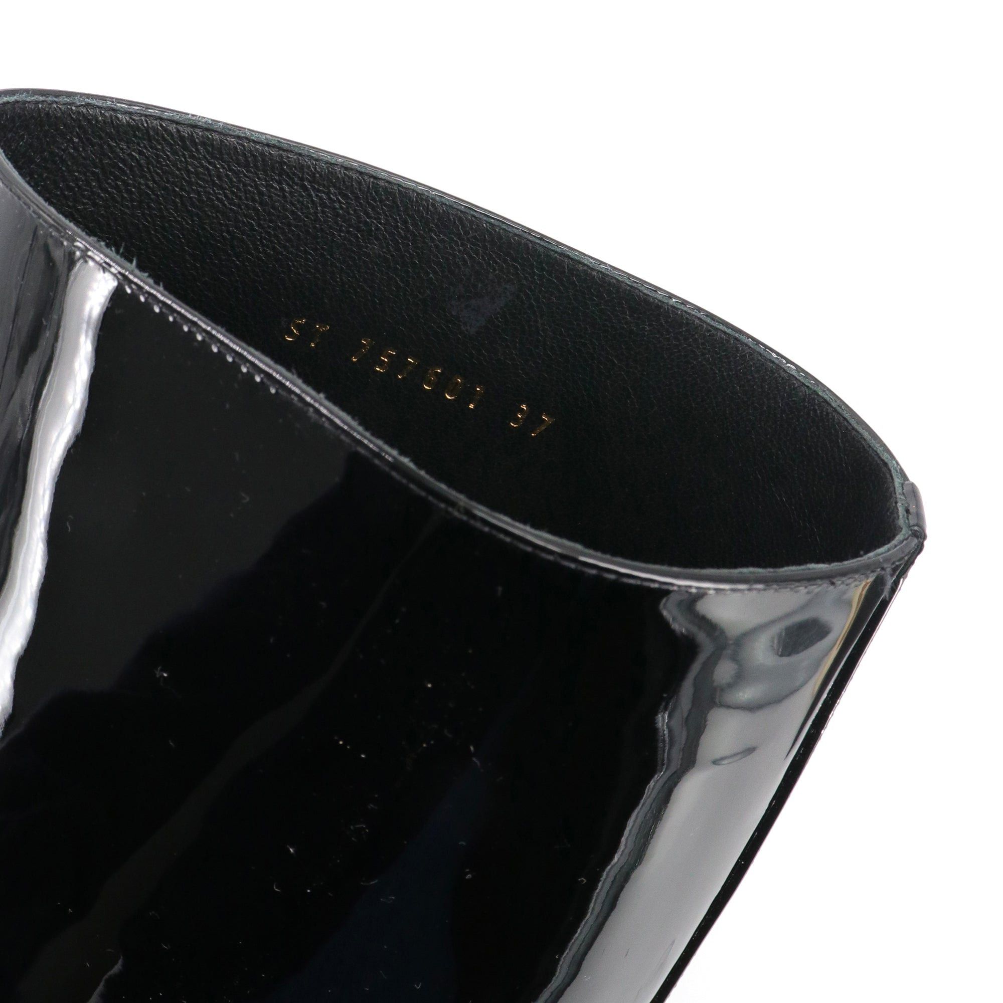 Saint Laurent Paris SAINT LAURENT - Saint Laurent boots in black patent leather (T37) Size US 6 / IT 36 - 6 Thumbnail