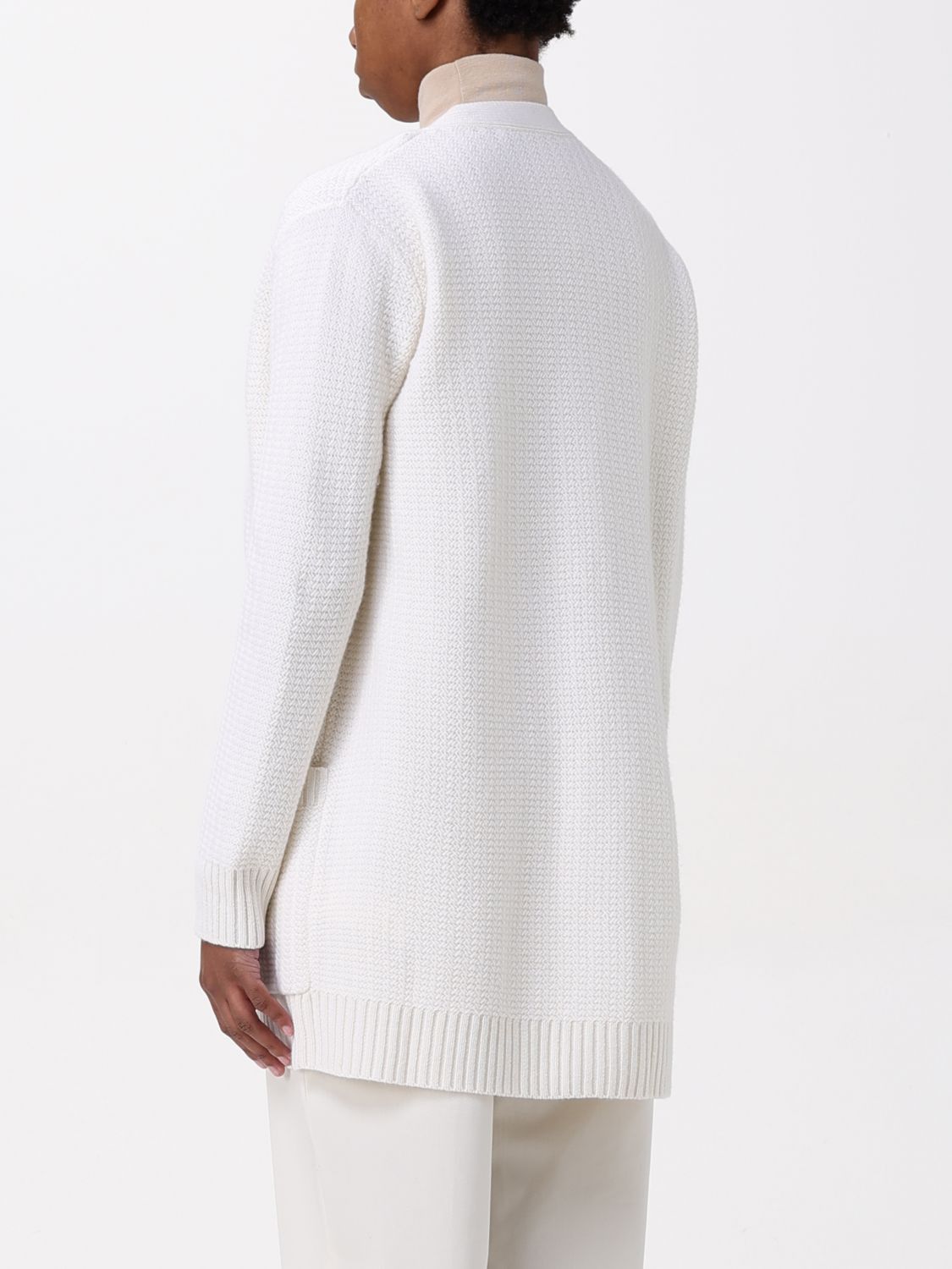 Max Mara Max Mara Sweater Woman White Size M / US 6-8 / IT 42-44 - 2 Thumbnail