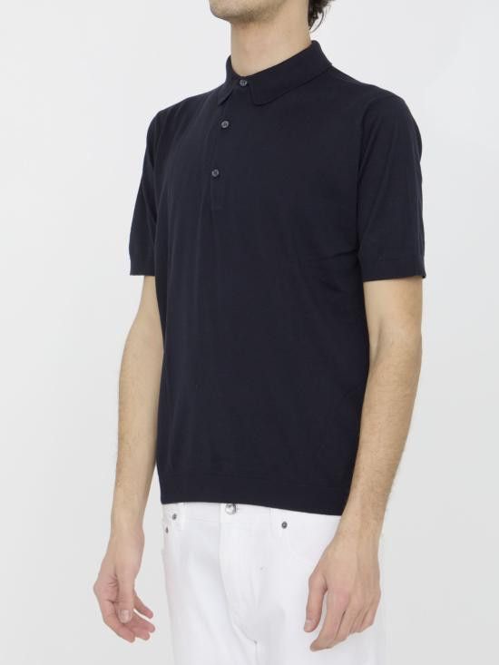 John Smedley JOHN SMEDLEY Men Polo Shirts ADRIAN BLUE Size US XXL / EU 58 / 5 - 2 Thumbnail